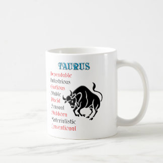 Taza De Café Rótulo Zodiac Taurus Horoscope