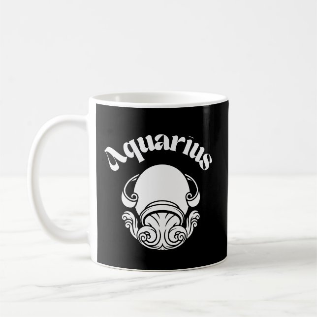 Taza De Café Rótulo Zodiaco Astrológico (Izquierda)