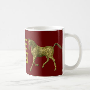 Taza De Café Rótulo Zodiaco Chino: Caballo
