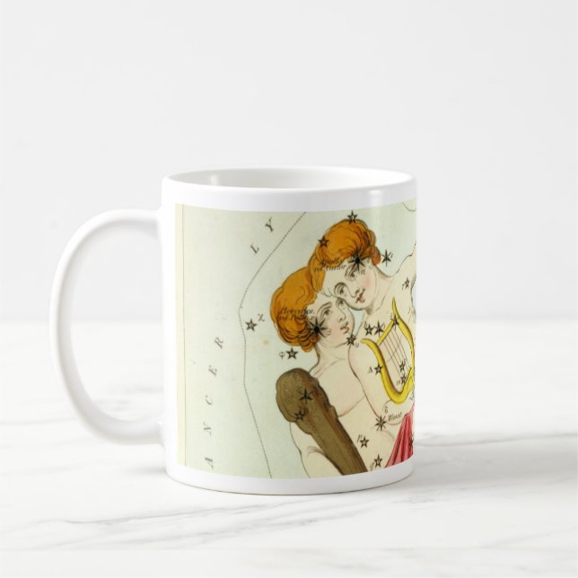 Taza De Café Rótulo zodiaco: Gemini (Izquierda)