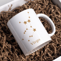 Rótulo Zodiaco moderno Virgo de Oro | Tierra de el