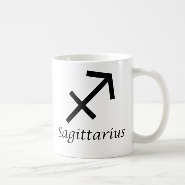 Taza De Café Rótulo Zodiaco "Sagittarius" (Derecha)