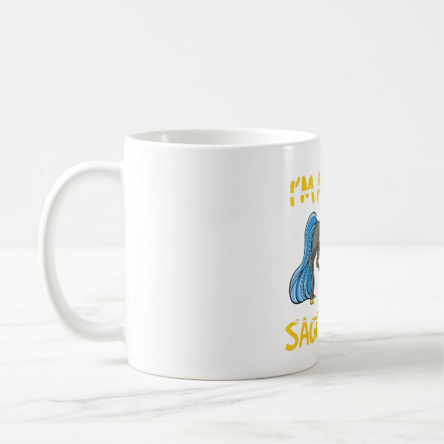 Taza De Café Rótulo zodiaco soy un sagitario (Izquierda)