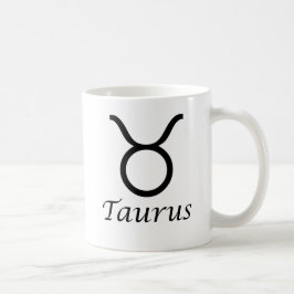 Taza De Café Rótulo Zodiaco "Taurus"