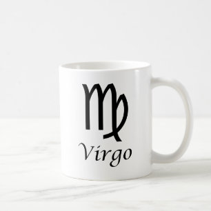 Taza De Café Rótulo Zodiaco "Virgo"