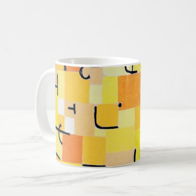 Taza De Café Rótulos en amarillo, Paul Klee (Anverso izquierdo)
