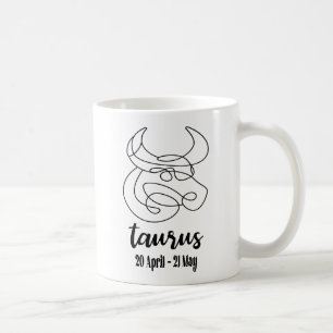 Taza De Café Rótulos Taurus, Zodiac