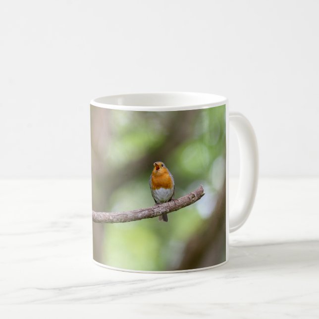 Taza De Café rouge-gorge (Anverso derecho)