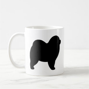Taza De Café Rough Chow Chow Perro Raza Silhouettes