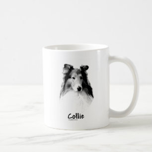 Taza De Café Rough Collie Charcarbón