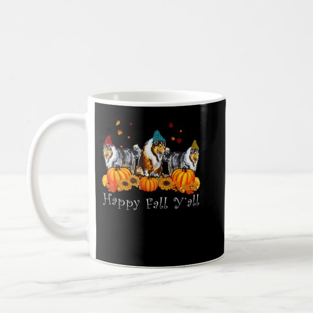 Taza De Café Rough Collie Dog Costume Cae Y'all Gracioso Thanks (Izquierda)