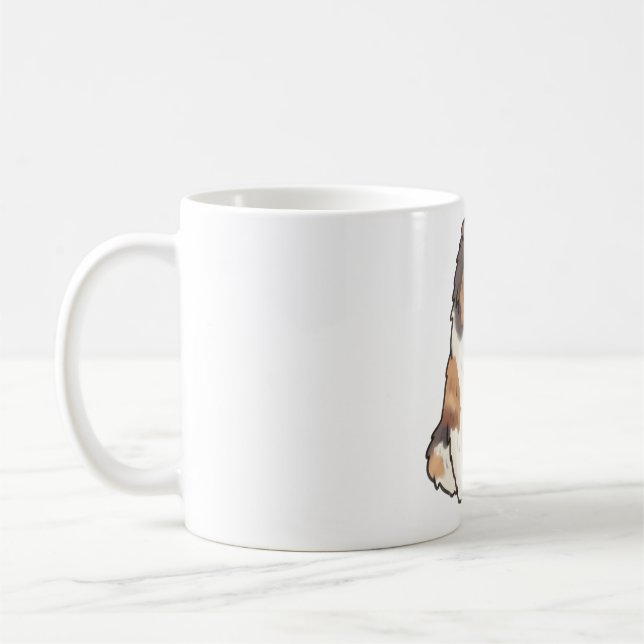Taza De Café Rough collie Magic (Izquierda)