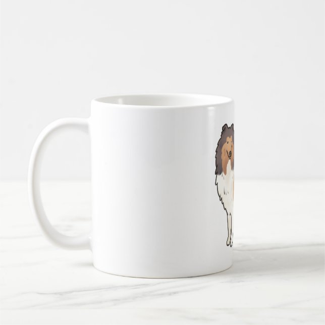 Taza De Café Rough collie Magic (Izquierda)
