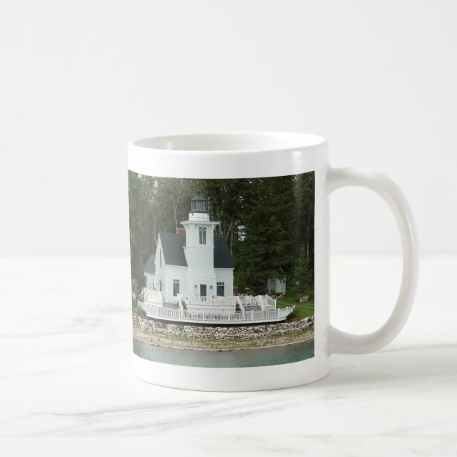 Taza De Café Round Island Lighthouse St. Mary's River mug (Derecha)