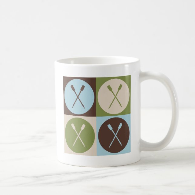 Taza De Café Rowing del arte pop (Derecha)