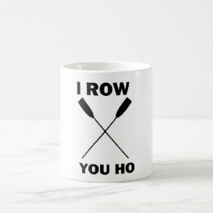 Taza De Café rowing sculling de la fila del barco del equipo