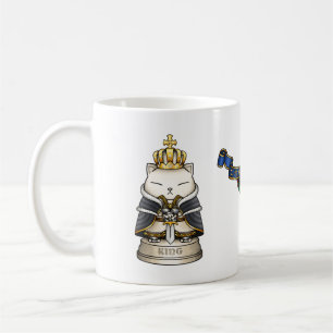 Taza De Café Royal Cat Chess King Piece