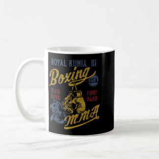 Taza De Café Royal Kunia HI Boxeo MMA USA Vintage Angustiado