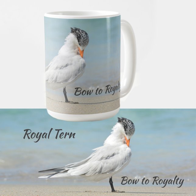 Taza De Café Royal Tern Seabird Bow to Royalty (Subido por el creador)
