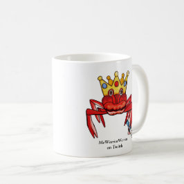 Taza De Café Royalty del cangrejo con cuchillo, MeWarriorWoman 