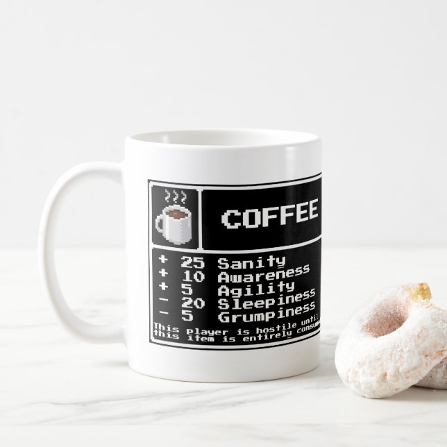 Taza De Café RPG artículo Café Mug (Con donut)