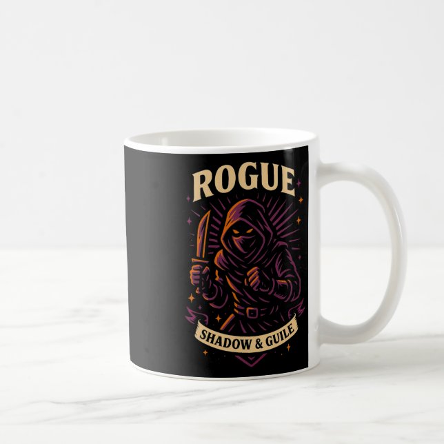 Taza De Café Rpg Gamer Rogue D20 Dice Nerdy Geek Men Women Kids (Derecha)