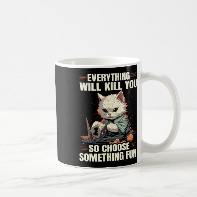 Taza De Café Rpg Gaming Role Playing D20 Tabletop Games Funny R (Derecha)