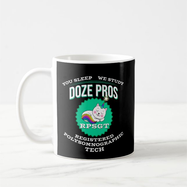 Taza De Café RPSGT Kawaii Doze PolySomnoGraphic Tech (Izquierda)
