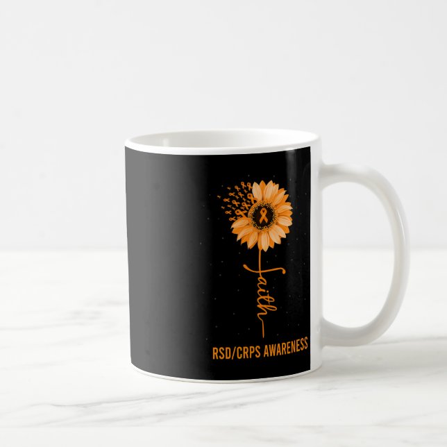 Taza De Café RSD CRPS Conciencia Faith Daisy Flower Ribbon (Derecha)