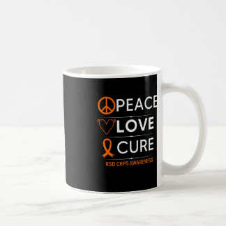 Taza De Café RSD CRPS Conciencia Paz Paz Naranja luchador por l