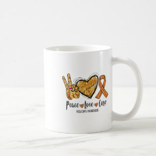Taza De Café Rsdcrps Concienciación Paz Naranja Cure