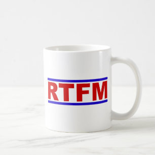 Taza De Café RTFM - Lea el manual de Fraging