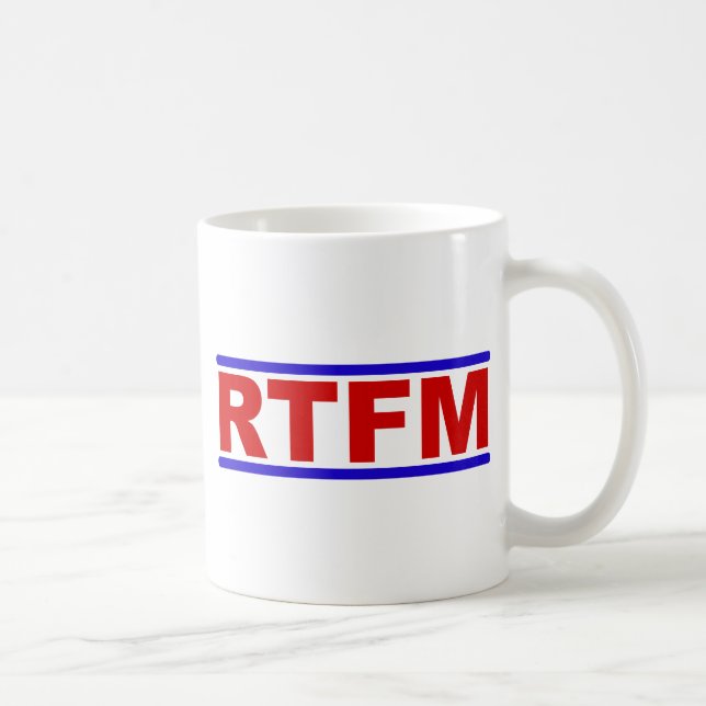 Taza De Café RTFM - Lea el manual de Fraging (Derecha)