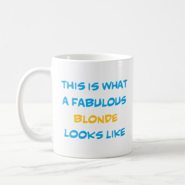 Taza De Café rubia fabulosa (Izquierda)