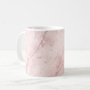 Taza De Café Rubor Rosa Polvo Mármol Rosa Orgánico