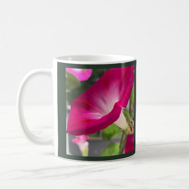 Taza De Café Ruby Red Morning Glory (Izquierda)