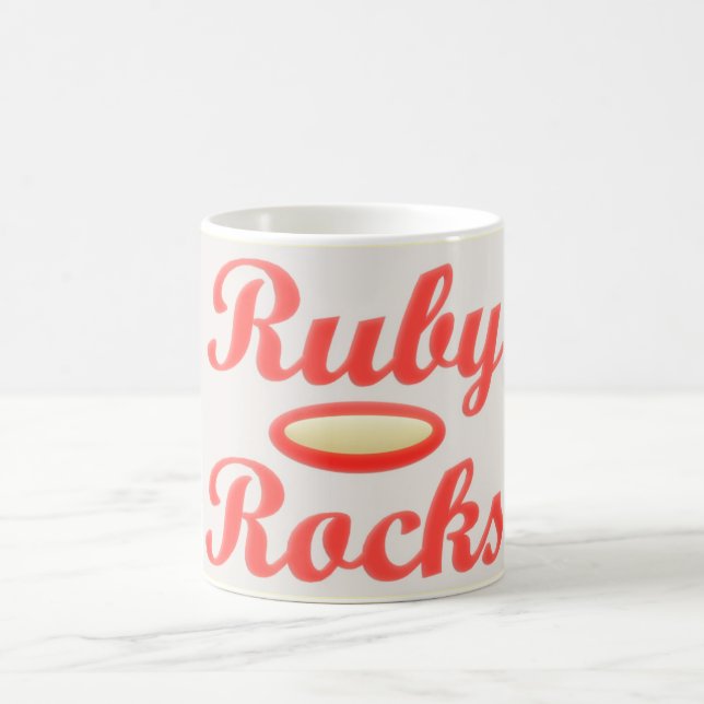 TAZA DE CAFÉ RUBY ROCKS ROJO Y GRIETA DE CAFÉ (Centro)