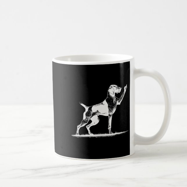 Taza De Café Rude Inter Dog Hole German Shorthaired Inter Dog  (Derecha)