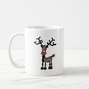 Taza De Café Rudolf el Reno tiene Ojos Locos