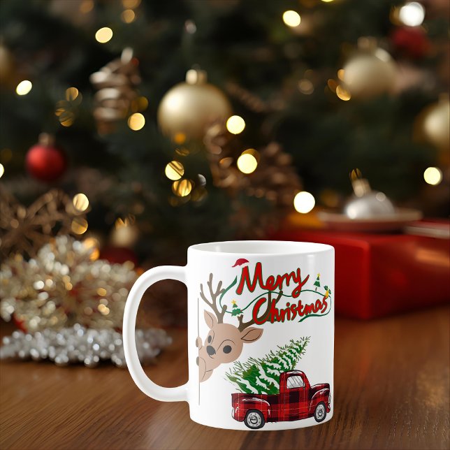Taza De Café Rudolph Merry Christmas - Personalized Mug (Subido por el creador)
