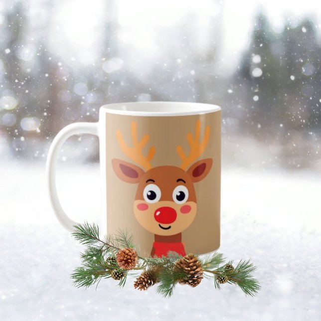 Taza De Café Rudolph Red Nose Reindee Coffee Mug (Subido por el creador)