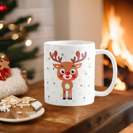 Taza De Café Rudolph Red Nose Reindee Coffee Mug