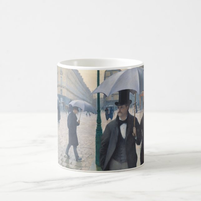 Taza De Café Rue de París de Caillebotte, temps de pluie (Centro)
