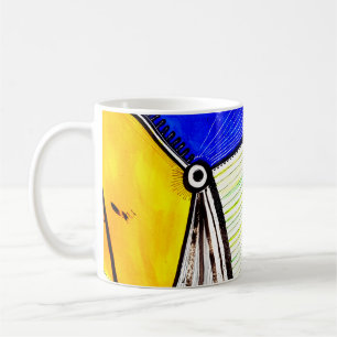 Taza De Café Rueda abstracta
