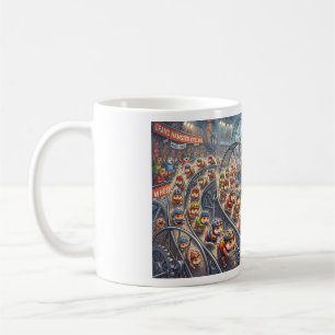 Taza De Café Rueda de carrera de hámsters adorable Gráfica depo