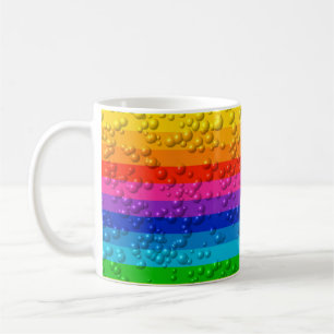 Taza De Café Rueda de color de la gota de agua colorida