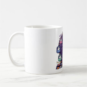 Taza De Café Rueda De La Fortuna Embrujada Arte De Carnaval De