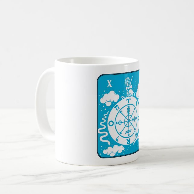 Taza De Café Rueda de la Fortuna - Tarot de máquinas expendedor (Anverso izquierdo)