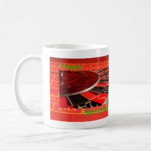 Taza De Café Rueda de la ruleta Feliz cumpleaños número 58