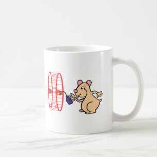 Taza De Café rueda de lubricación de hámster tonto